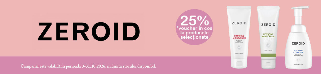 Zeroid 25% Voucher in cos Octombrie