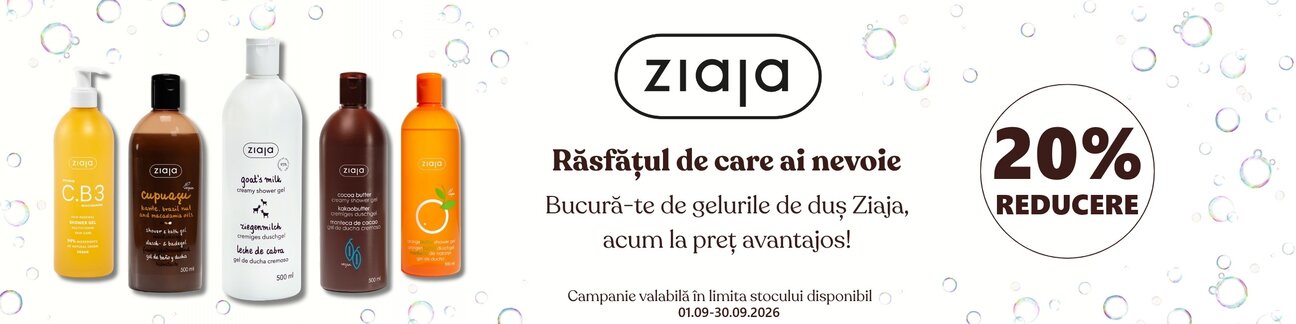 Ziaja 20% Reducere Septembrie