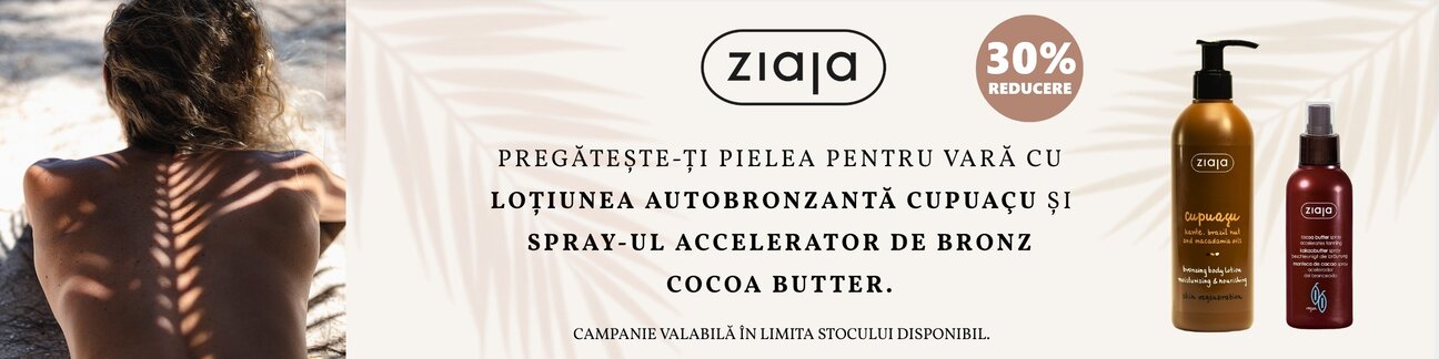 Ziaja 30% Redcuere Zorii Reducerilor