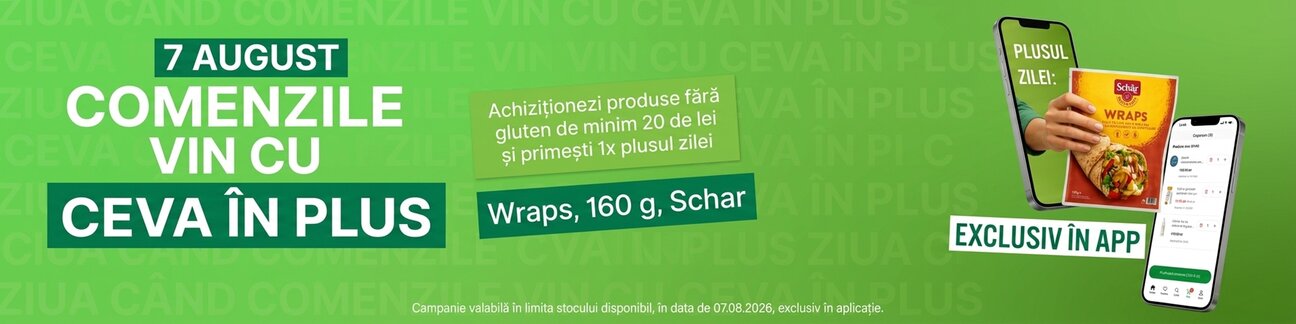 Ziua cu ceva in plus Wraps Schar Exclusiv APP.