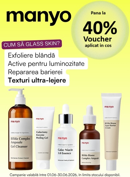 Manyo Pana la 40% Voucher aplicat in cos Iunie