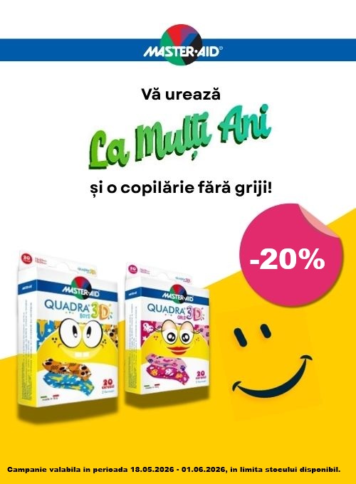 Master Aid 20% Reducere Ziua Copilului