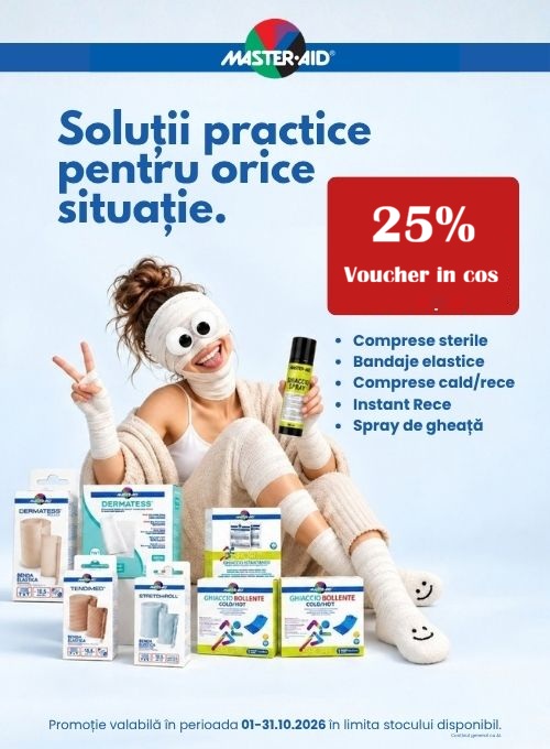 Master Aid 25% Voucher in cos Octombrie