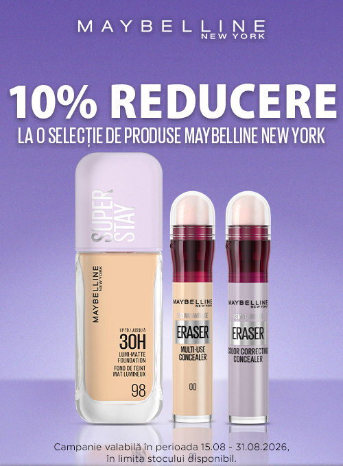 Maybelline 10% Reducere August