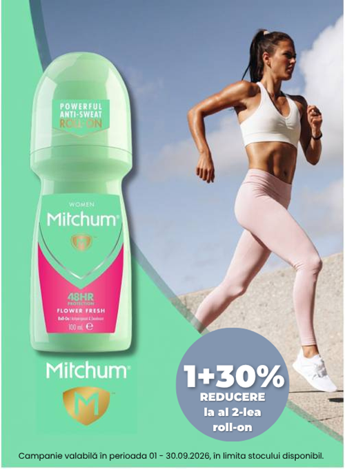 Mitchum 1+30% Reducere la al 2-lea Septembrie