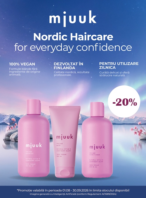 Mjuuk 20% Reducere August-Septembrie