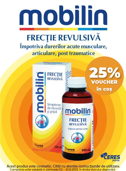 Mobilin 25% Voucher in cos Octombrie