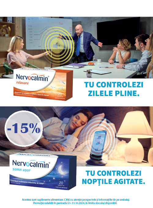Nervocalmin 15% Reducere Octombrie