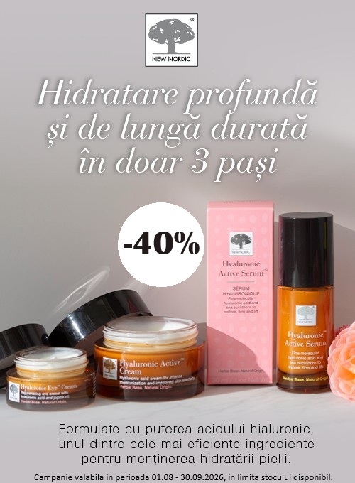 New Nordic Hyaluron 40% Reducere August-Septembrie