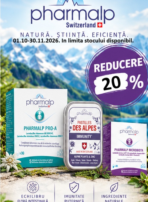 Pharmalp 20% Reducere Octombrie-Noiembrie