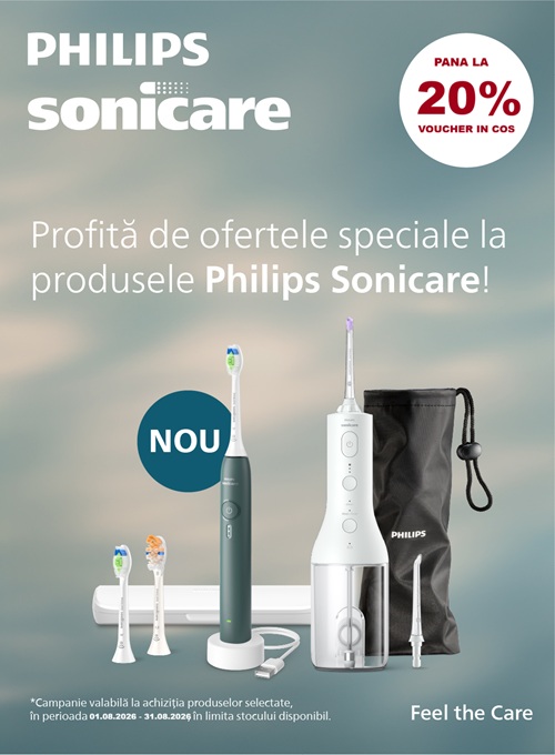 Philips Sonicare Pana la 20% Voucher in cos August