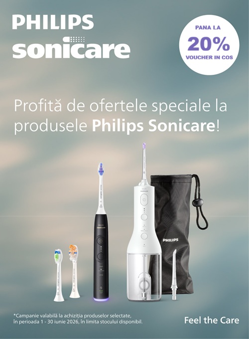 Philips Sonicare Pana la 20% Voucher in cos Iunie