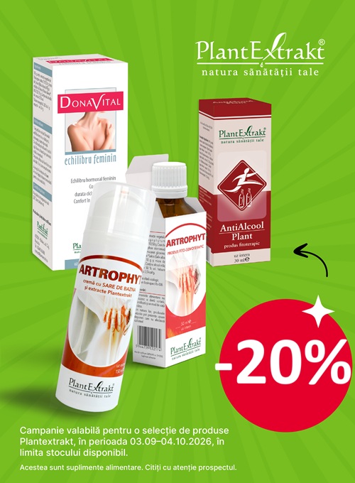 Plantextrakt 20% Reducere Septembrie-Octombrie