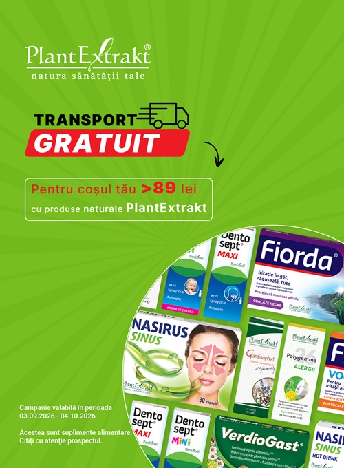 Plantextrakt Transport Gratuit Septembrie-Octombrie