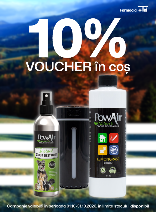 Powair 10% Voucher in cos Octombrie 