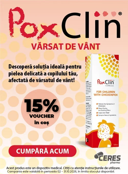 Poxclin 15% Voucher in cos Octombrie