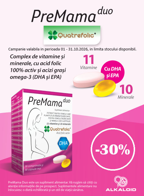 Premama Duo 30% Reducere Octombrie-Noiembrie