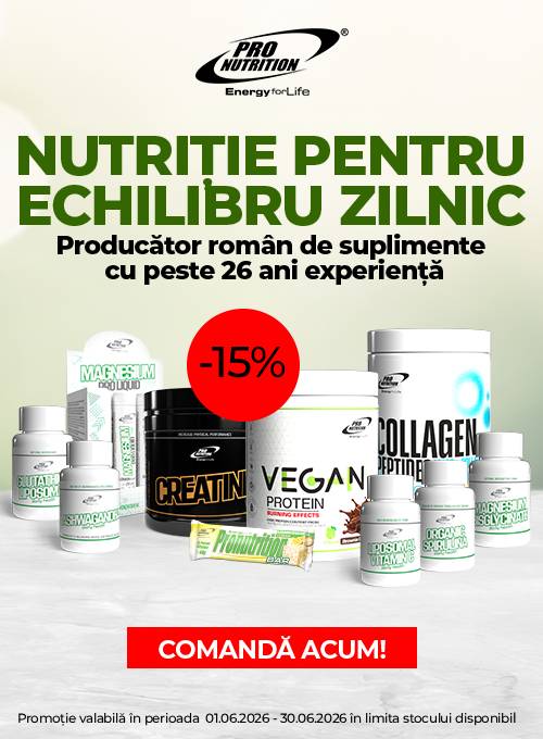 Pro Nutrition 15% Reducere Iunie