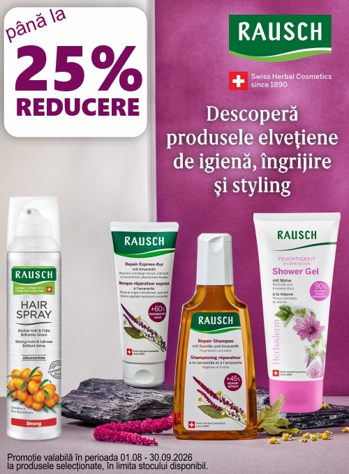 Rausch Pana la 25% Reducere August-Septembrie