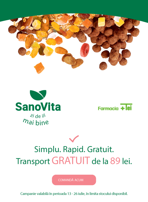 Sanovita Transport Gratuit Iulie