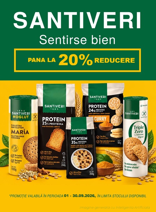 Santiveri Pana la 20% Reducere Septembrie
