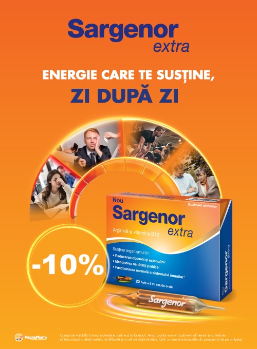 Sargenor 10% Reducere Septembrie