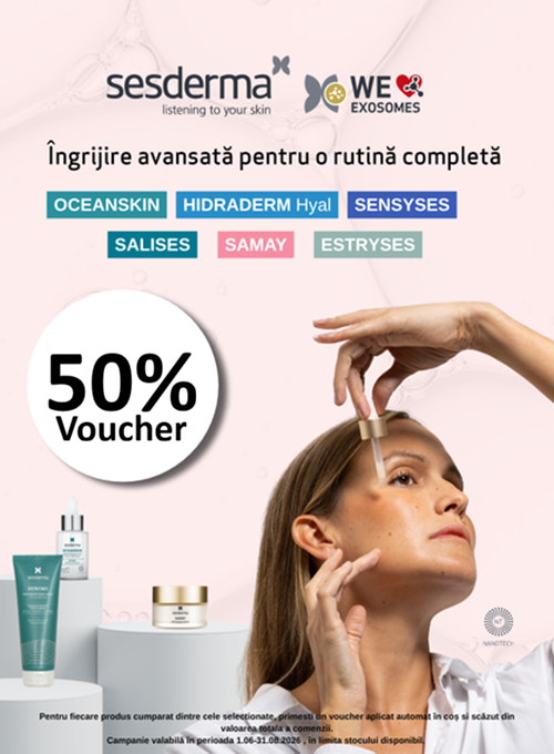 Sesderma 50% Voucher aplicat in cos Iunie-August