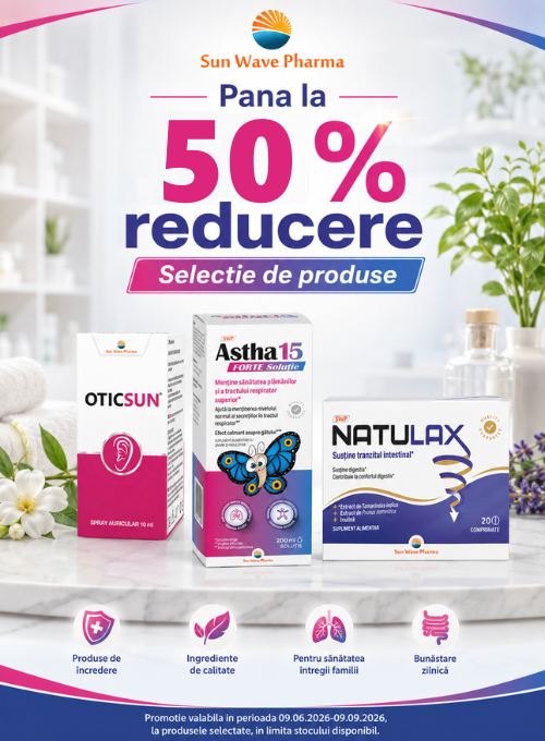 Sun Wave Pana la 50% Reducere Iunie-Septembrie