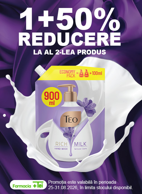 TEO 1+50% Reducere la al 2-lea August