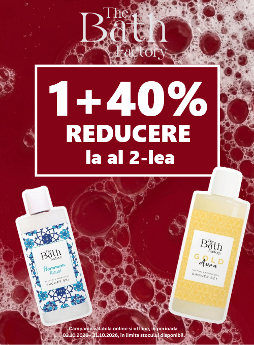 The Bath Factory 1+40% reducere la al 2-lea Octombrie