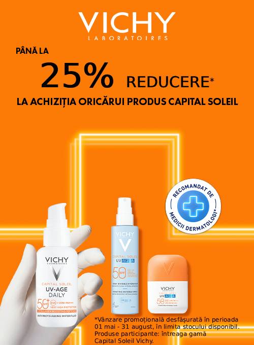 Vichy Capital Soleil Pana la 25% Reducere Mai-August