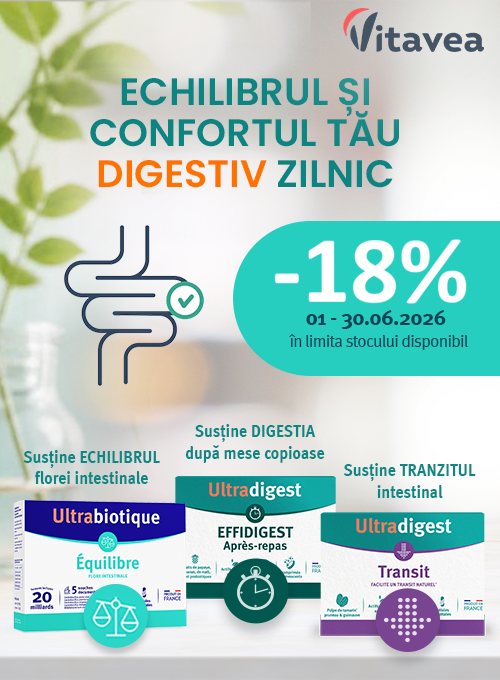 Vitavea 18% Reducere Iunie (Ultrabiotique + Ultradigest)