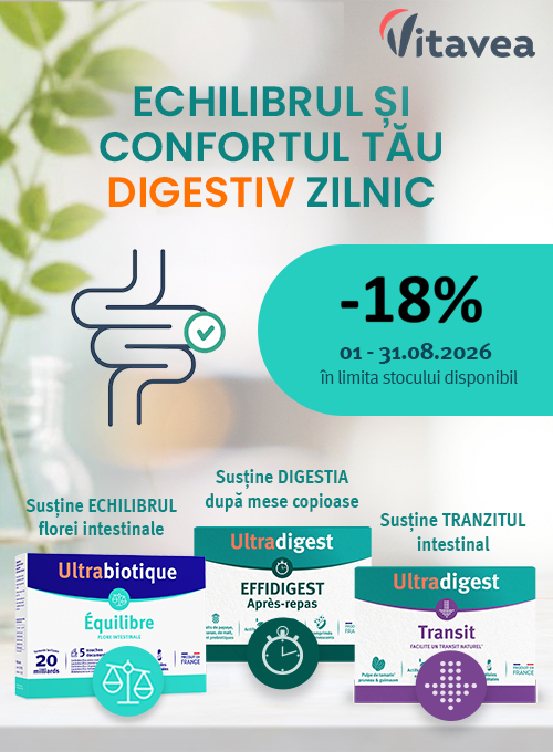 Vitavea Ultrabiotique si Ultradigest 18% Reducere August