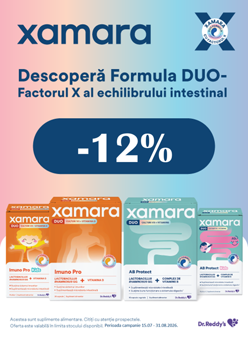 Xamara 12% Reducere Iulie - August