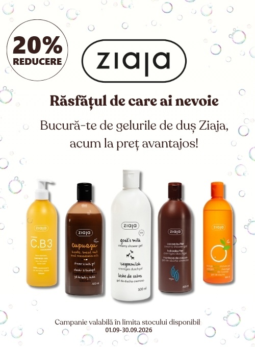 Ziaja 20% Reducere Septembrie