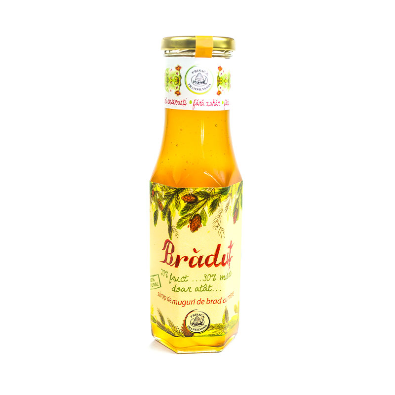 Sirop de muguri de brad cu miere, 230 ml, Prisaca Transilvania