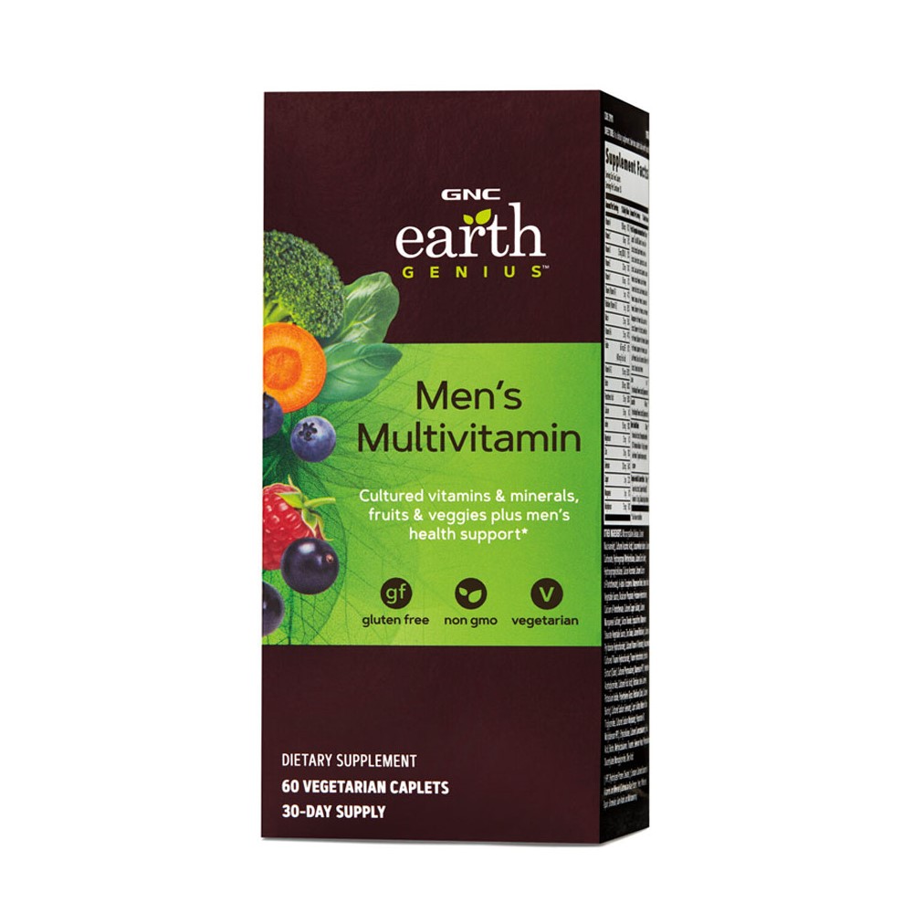 Multivitamine pentru barbati Earth Genius 219111, 60 tablete, GNC