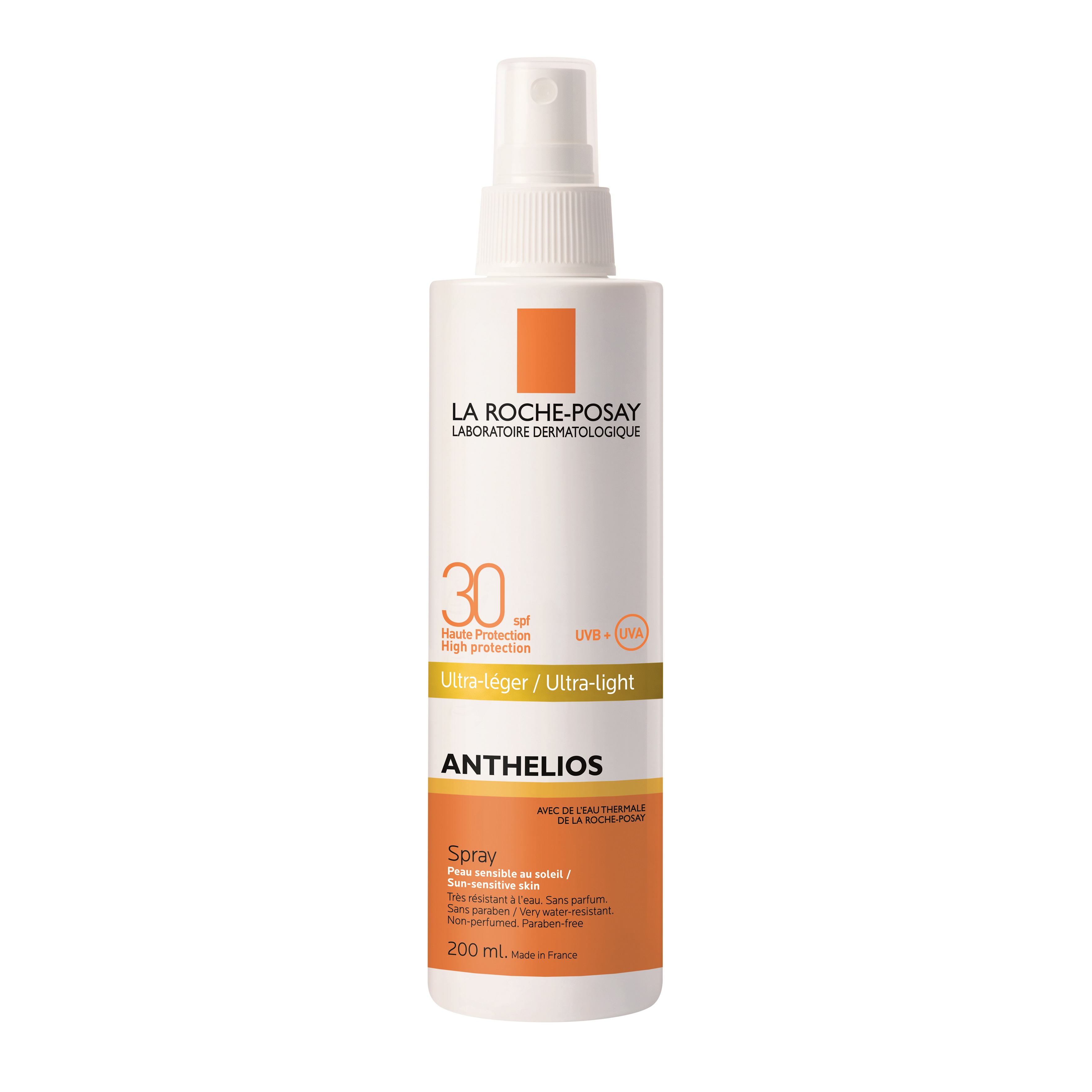 Spray de protectie solara pentru fata si corp SPF 30 Anthelios, 200 ml, La Roche-Posay