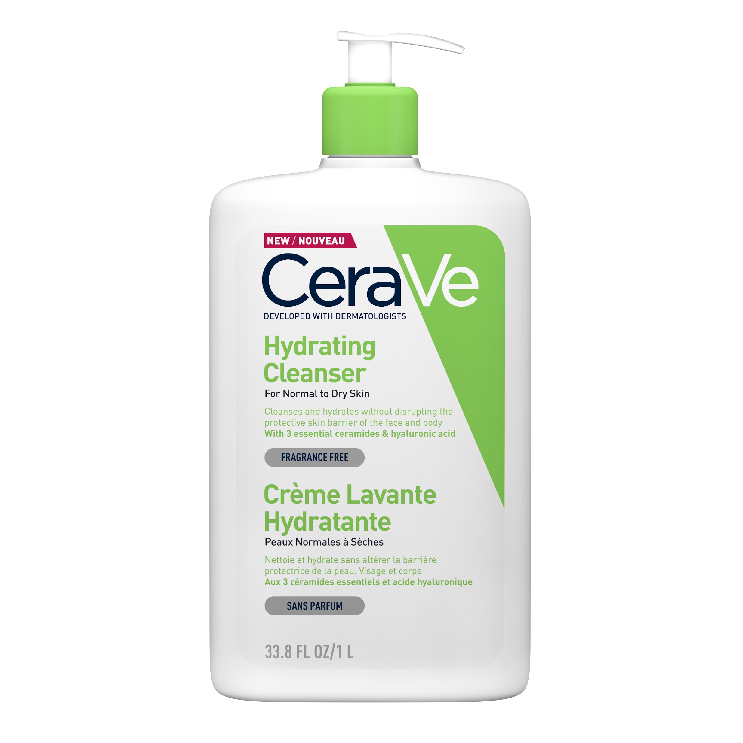 Gel de spalare hidratant pentru piele normal-uscata, 1000 ml, CeraVe