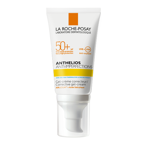 Gel-crema de protectie solara cu efect anti-imperfectiuni SPF 50+ Anthelios, 50 ml, La Roche-Posay