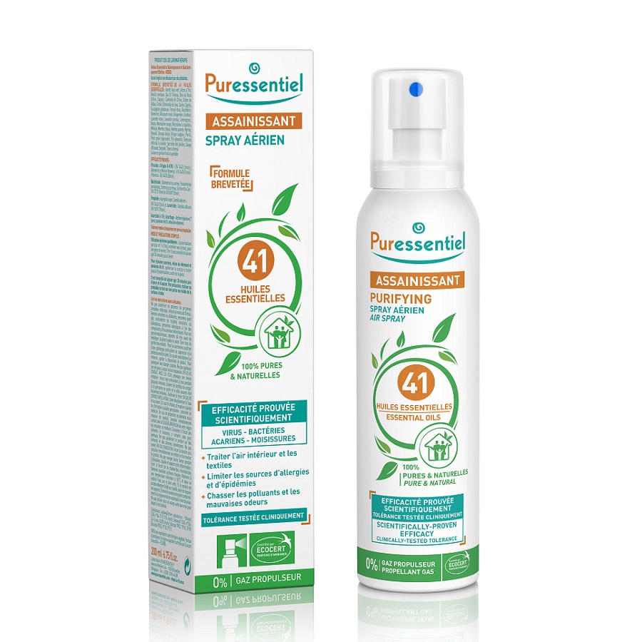 Spray de purificare a aerului cu 41 uleiuri esentiale, 200 ml, Puressentiel