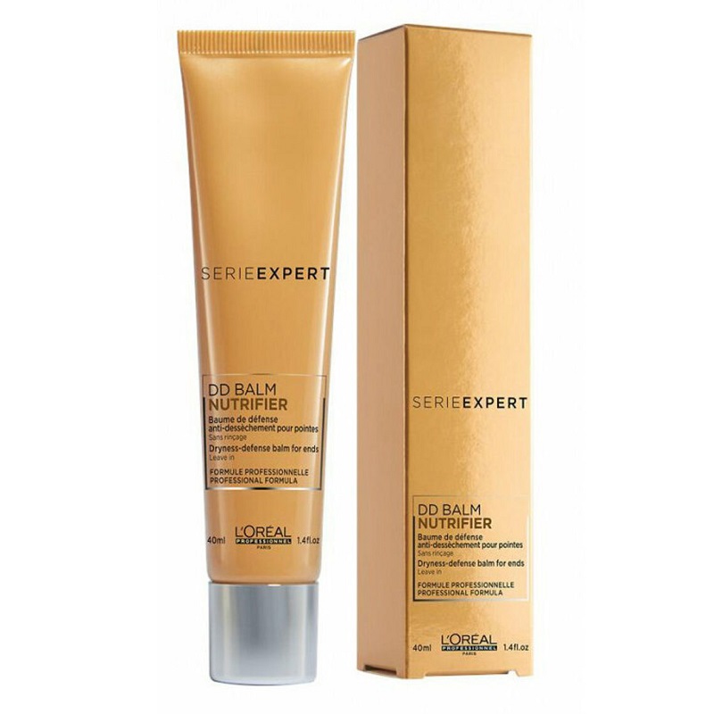 Crema leave-in pentru hranirea si protectia de exceptie a varfurilor deteriorate Nutrifier, 40 ml, Loreal Professionnel