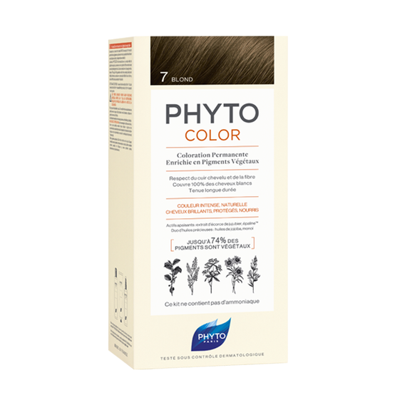 Vopsea de par nuanta 7blond Phytocolor, 50 ml, Phyto