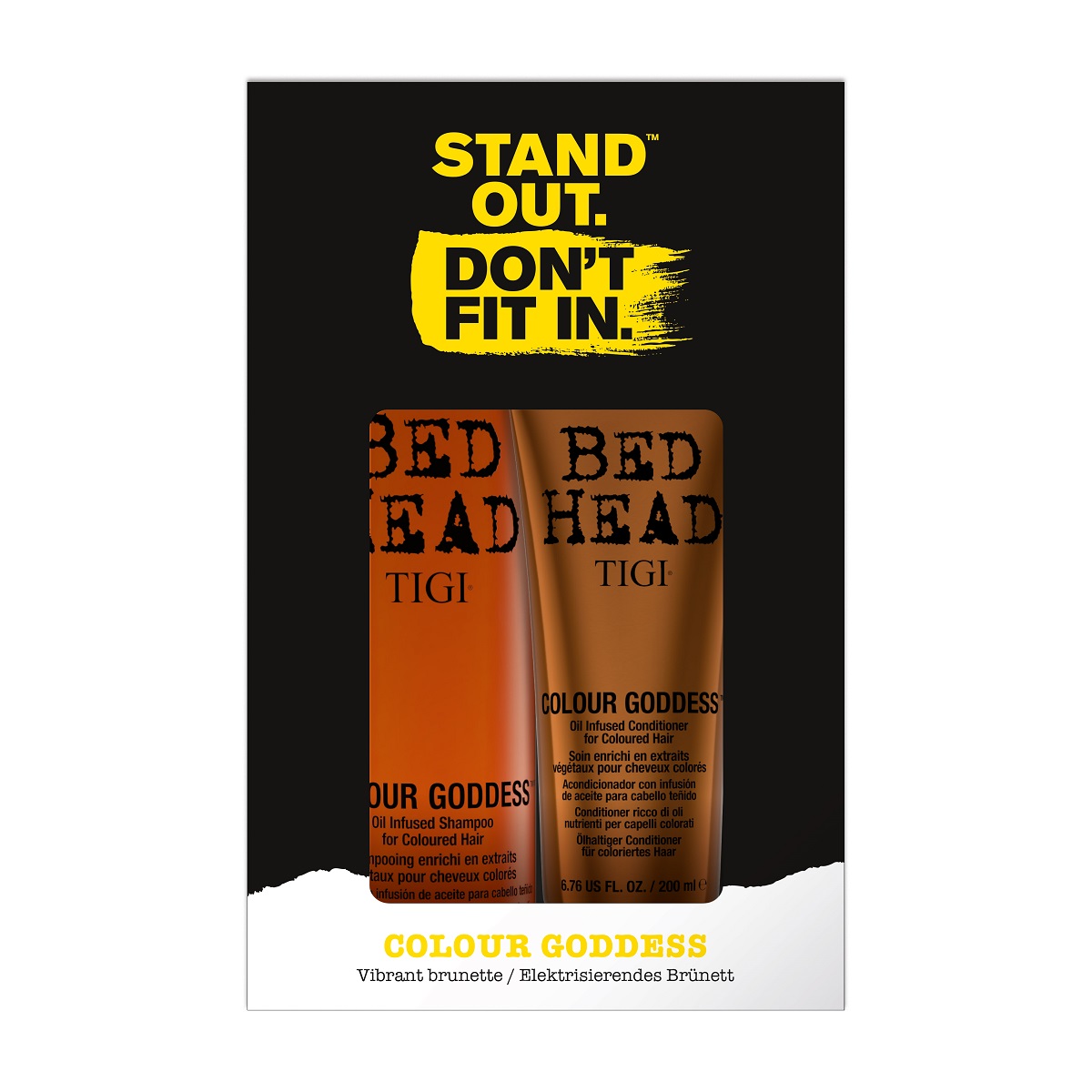 Pachet Tigi Bed Head Colour Goddess Sampon, 400 ml + Balsam, 200 ml, Tigi