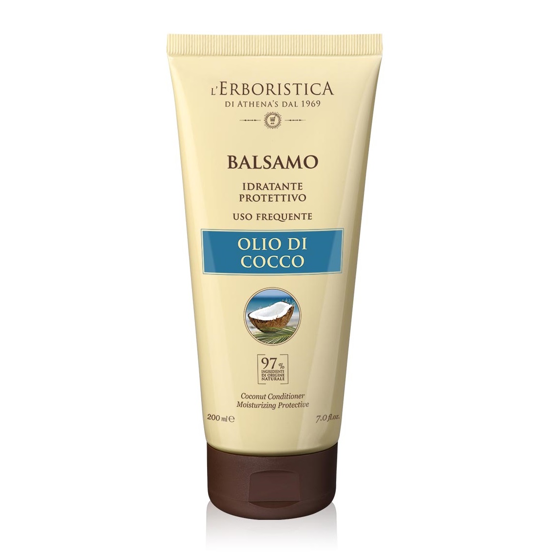 Balsam pentru par cu ulei cocos, 200 ml, L'Erboristica