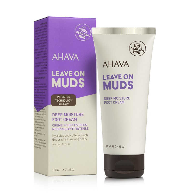 Crema de picioare pe baza de namol LEAVE ON MUDS (84616065), 100 ml, Ahava  