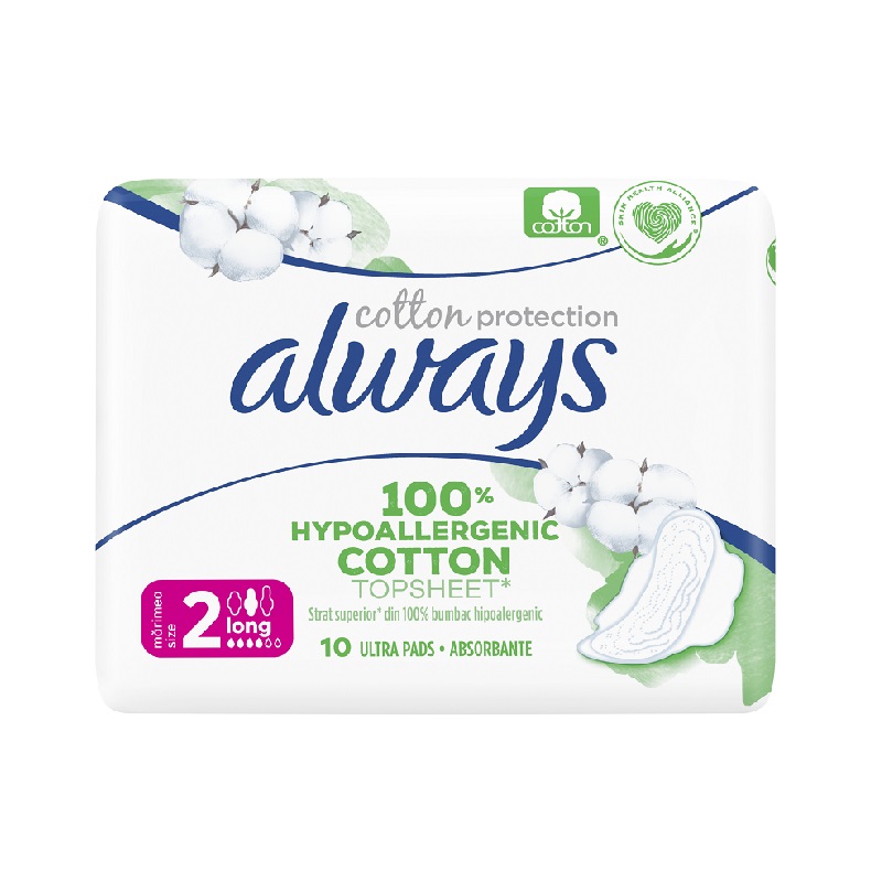 Absorbante Always Naturals Single, marimea 2, 10 buc, P&G