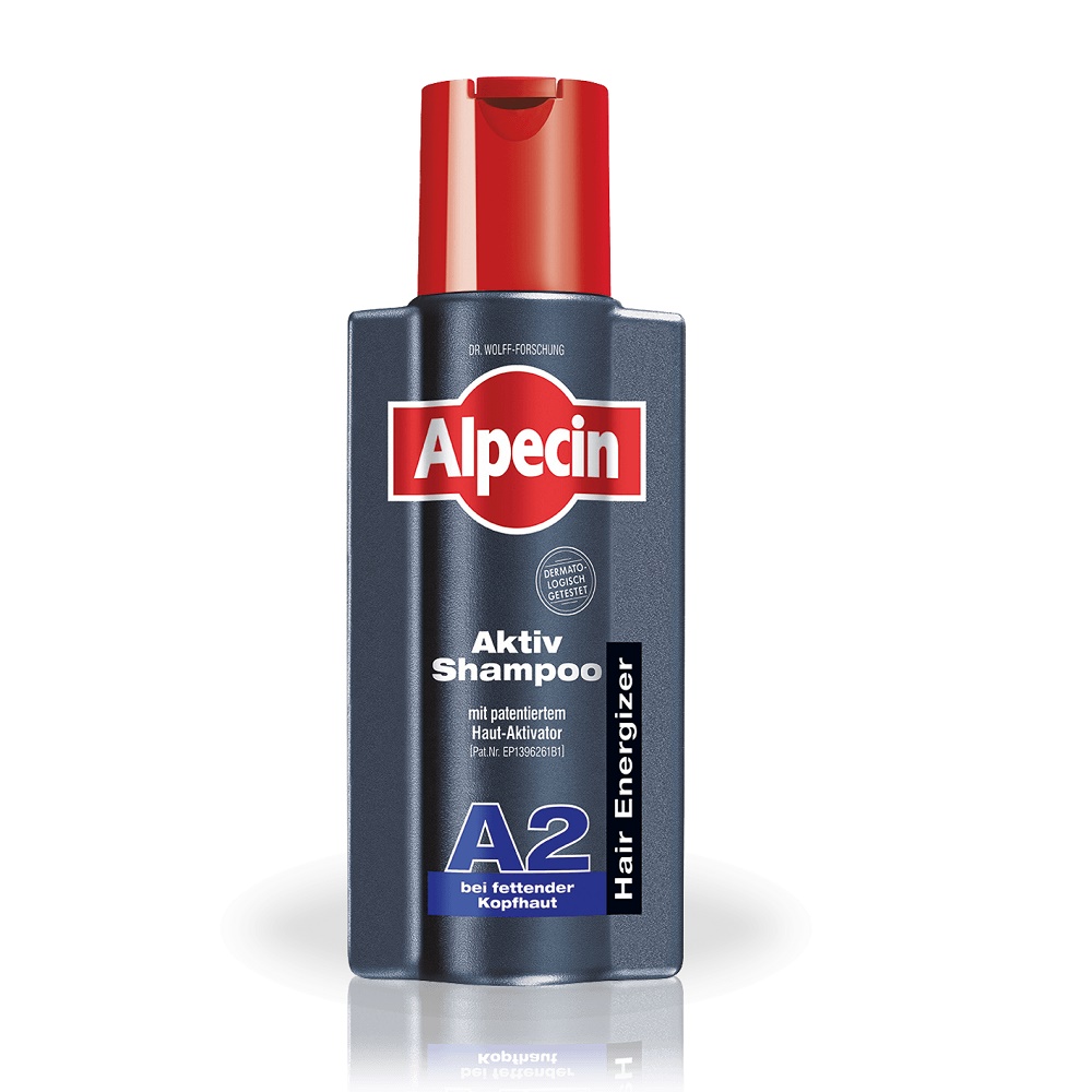 Șampon Active pentru scalp gras A2, 250 ml, Alpecin