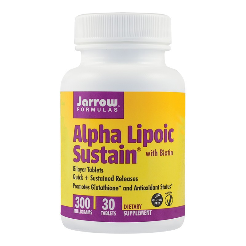 Alpha Lipolic Sustain 300mg Jarrow Formulas, 30 tablete, Secom