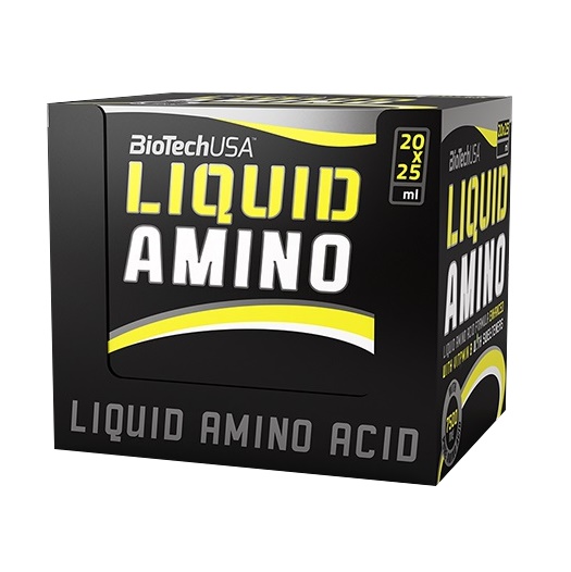 Amino Liquid Nitron cu aroma de lamaie, 20x25 ml, BioTech USA